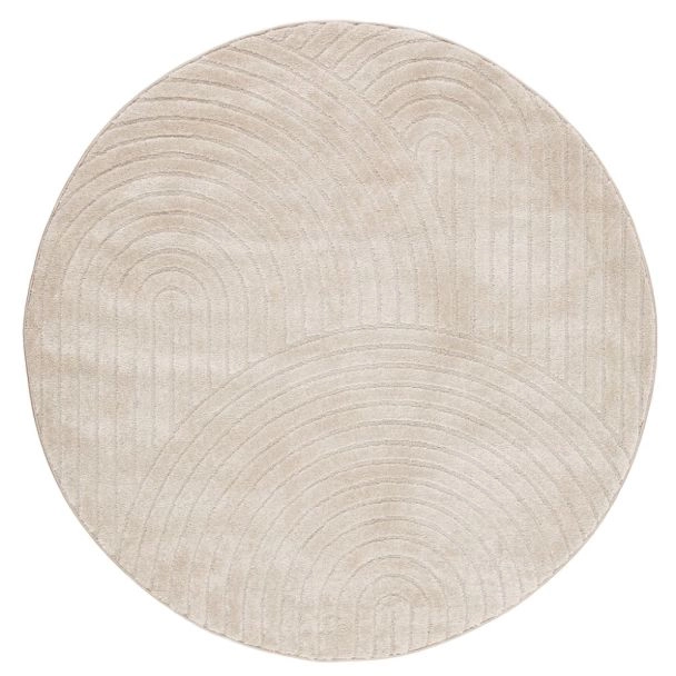 Pyöreä Lior Pellava Wilton-matto