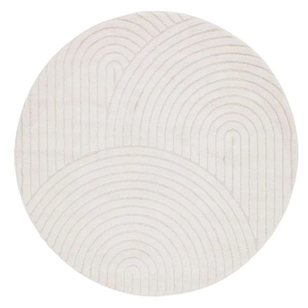 Pyöreä Lior Valkoinen Wilton-matto