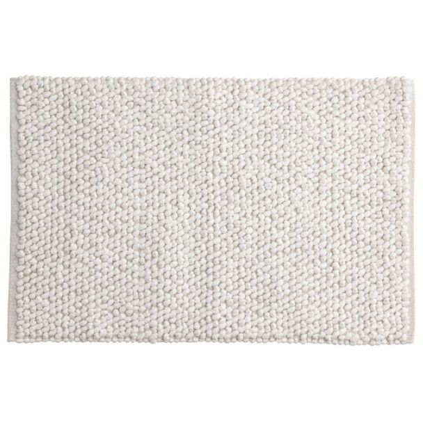 Kylpyhuoneen Matto Lumi Valkoinen