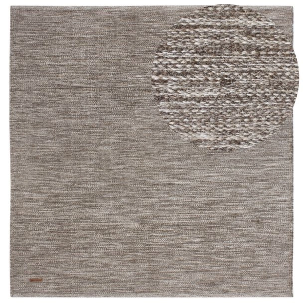 Kvadrat matta Lunda Greige