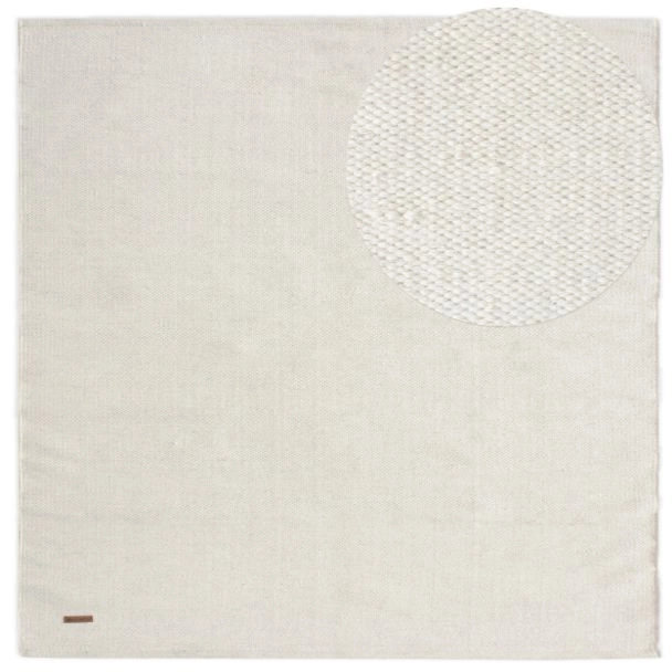 Kvadrat matta Lunda Offwhite