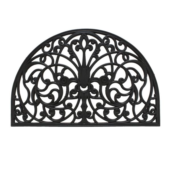 Nai Musta 45x75 cm Valurautainen ovimatto