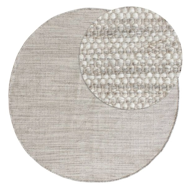 Rund matta Norrsken Grå