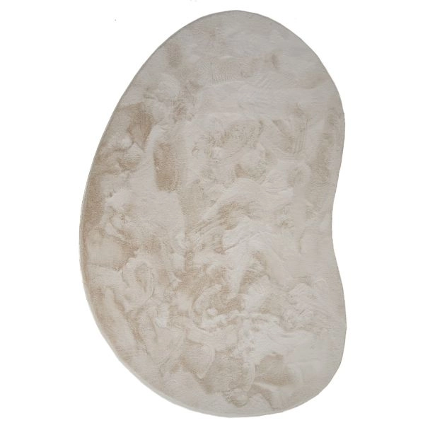 Pestävä Turkismatto – Orgaaninen Muoto Rabbit Shape Vaalean Beige