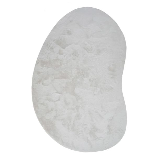 Pestävä Turkismatto – Orgaaninen Muoto Rabbit Shape Offwhite