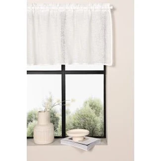 Vardoft Valkoinen 2x55x250 cm Verho 2-pack