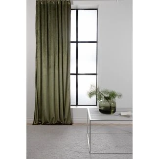 Lavendelvind Vihreä 2x135x250 cm Samettiverho 2-pack