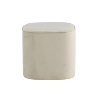Adela Velvet Vit Puff