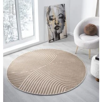 Pyöreä Bella Spin Tumman Beige