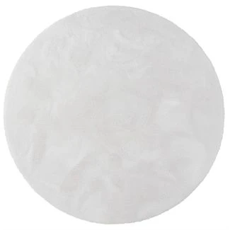 Pyöreä Fluffy Offwhite