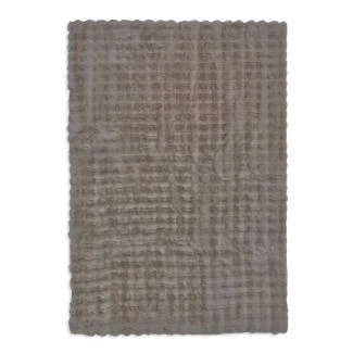 Tvättbar Pälsmatta Rabbit Bubble Taupe