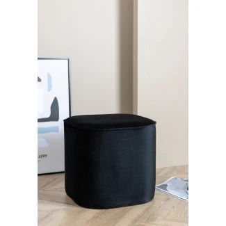 Adela Velvet Svart Puff