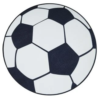 Pyöreä Zappy Football Valkoinen/Musta