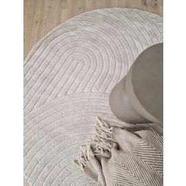 Pyöreä Lior Pellava Wilton-matto