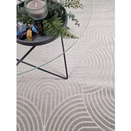 Giron Wave Greige Konstsilkesmatta