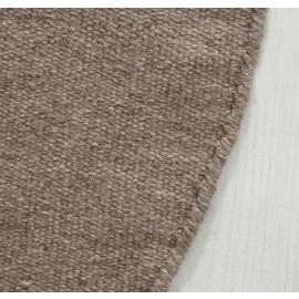 Pyöreä Dalen Ruskea Villamatto