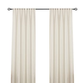 Ellinor Beige 2x135x250 cm Pellavaverhokangas-ilme 2-pakka