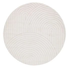 Pyöreä Lior Valkoinen Wilton-matto