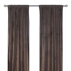 Samettiverho 2-pack Mathilde Ruskea