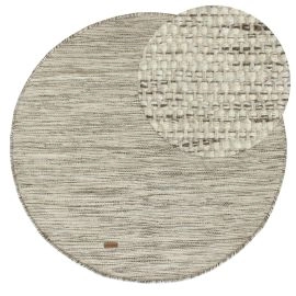 Pyöreä Norrsken Taupe Villamatto