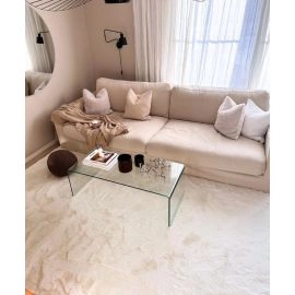 Neliö Rabbit Eco Offwhite Turkismatto